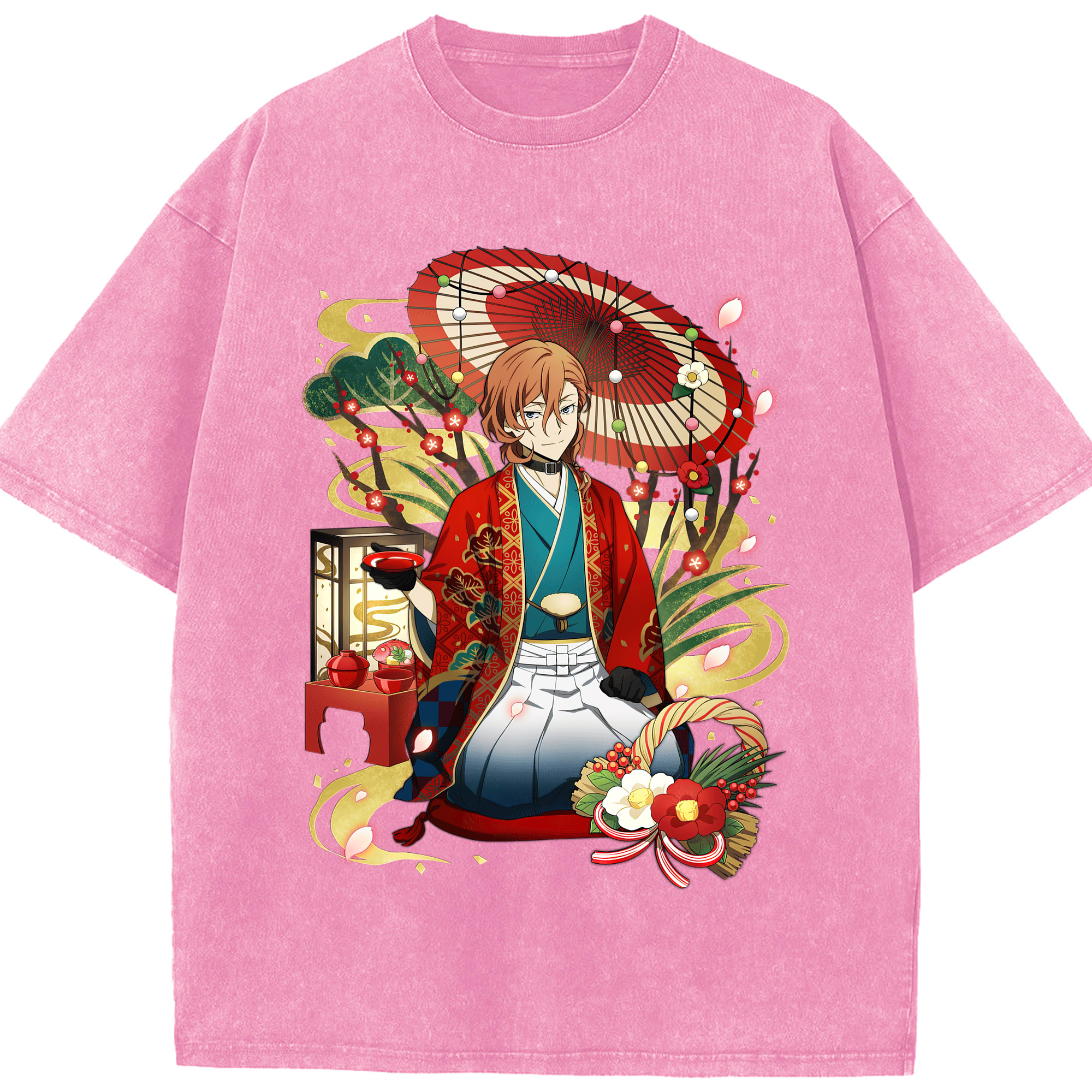 （画像用） 文豪ストレイドッグス Bungo Stray Dogs 綿100% ヴィンテージ風 半袖Tシャツ（フロントプリント）